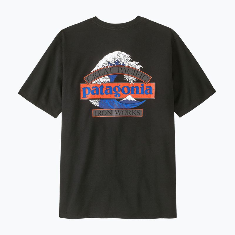 Koszulka trekkingowa męska Patagonia Great Waves Responsibili Tee black 2