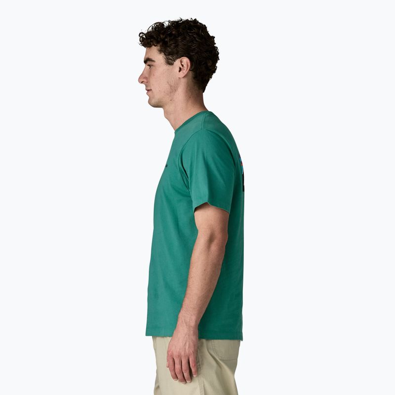 Koszulka męska Patagonia P-6 Logo gem green 4