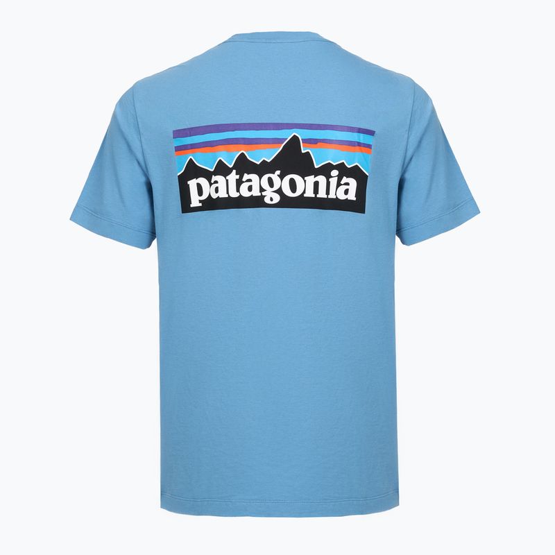 Koszulka męska Patagonia P-6 Logo shore blue 2
