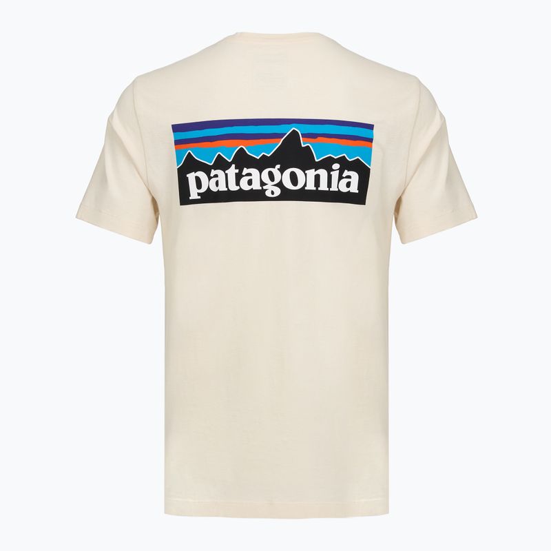 Koszulka męska Patagonia P-6 Logo undyed natural 2