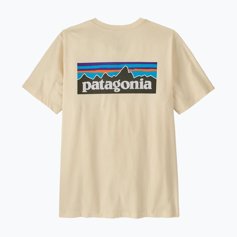 Koszulka męska Patagonia P-6 Logo undyed natural