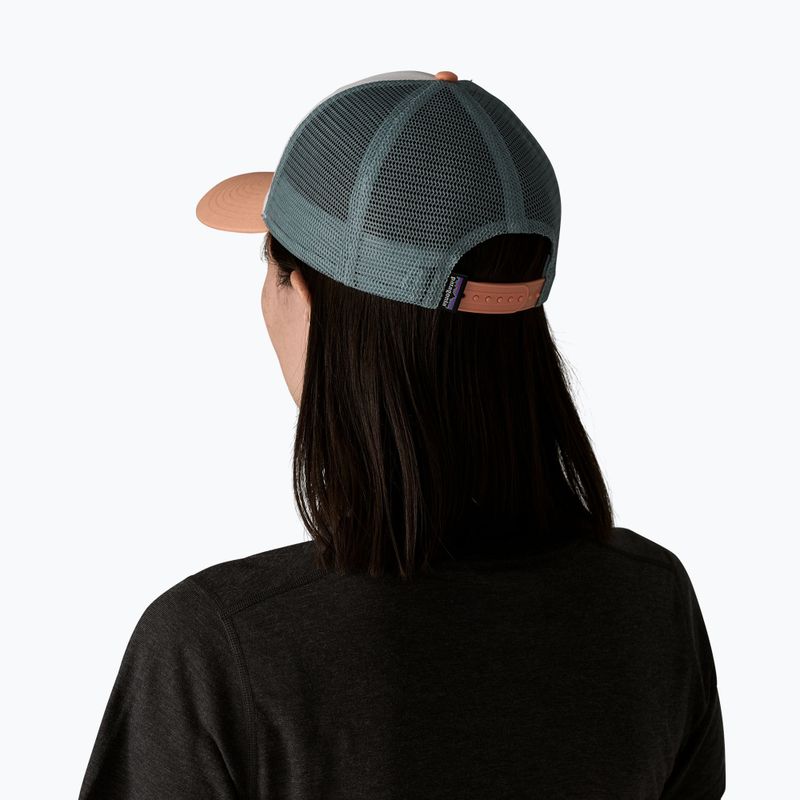 Czapka z daszkiem Patagonia P-6 Logo LoPro Trucker white w/peach sherbet 3