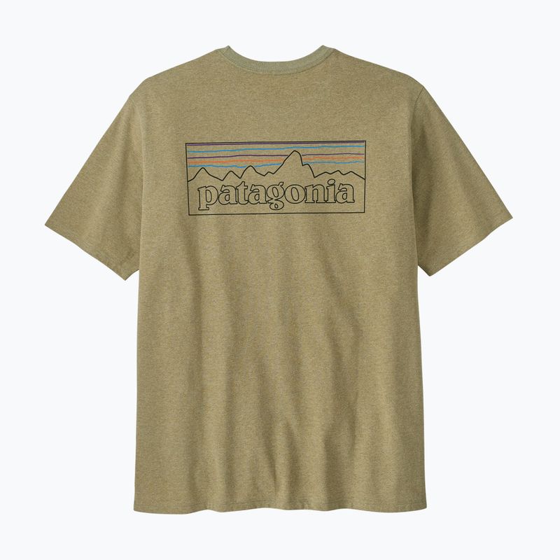 Koszulka męska Patagonia P-6 Logo Responsibili-Tee p-6 outline/gumtree green 6