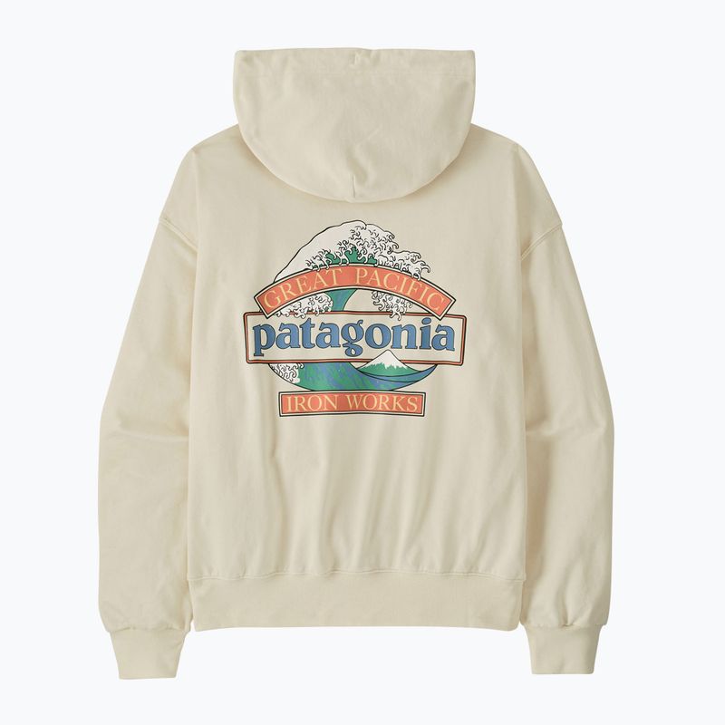 Bluza męska Patagonia Great Waves Daily Hoody wool white 2