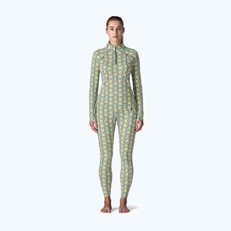 Spodnie termoaktywne damskie Patagonia Capilene Midweight sun quilt: blue sage 2