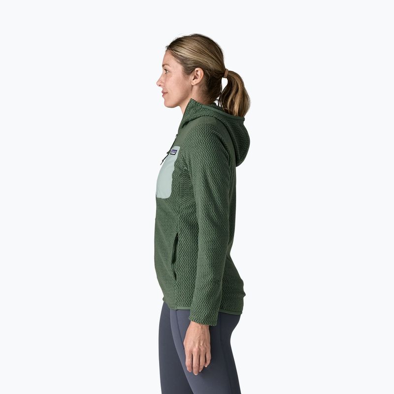 Bluza polarowa damska Patagonia R1 Air Full-Zip Hoody canopy green 3