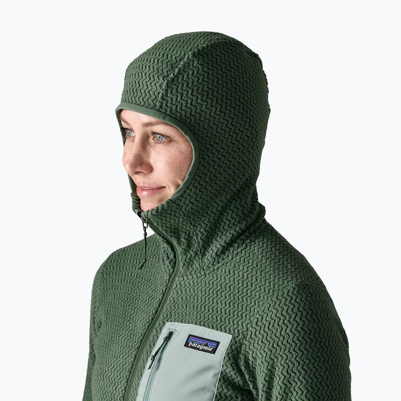 Bluza polarowa damska Patagonia R1 Air Full-Zip Hoody canopy green 4