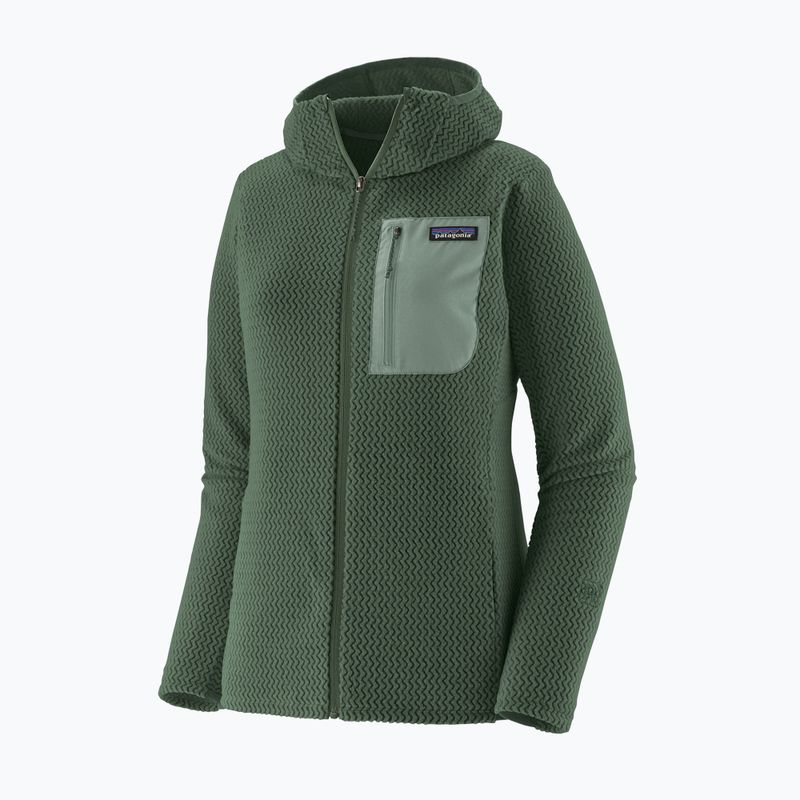 Bluza polarowa damska Patagonia R1 Air Full-Zip Hoody canopy green 5