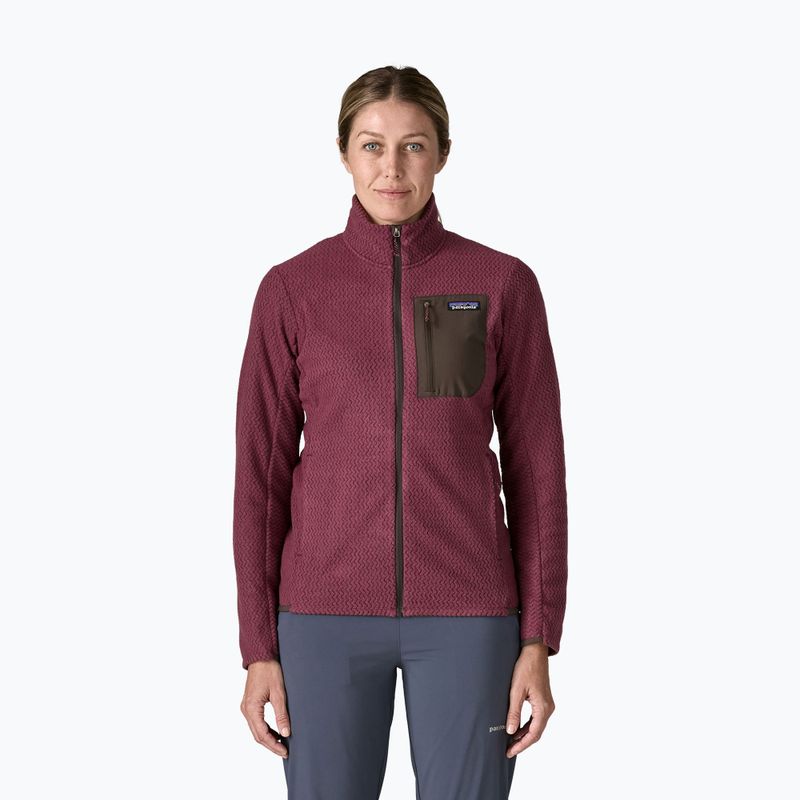 Bluza polarowa damska Patagonia R1 Air berry fig
