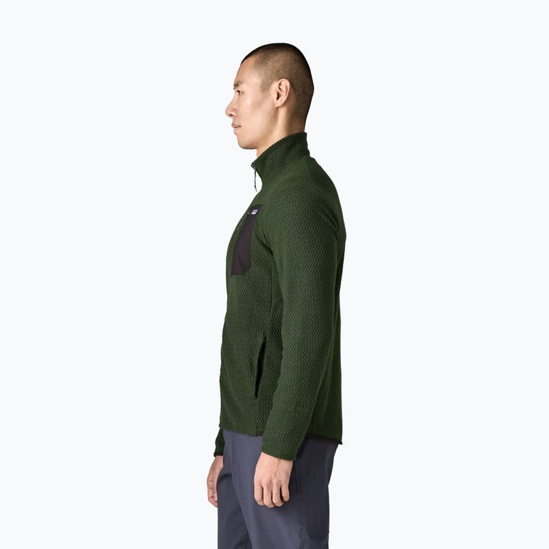 Bluza polarowa męska Patagonia R1 Air treeline green 3