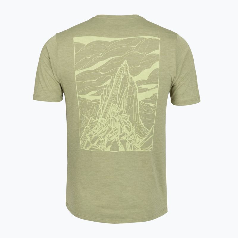 Koszulka męska Patagonia Cap Cool Daily Shirt - Cloud Crag gumtree green - light gumtree green x-dye 2