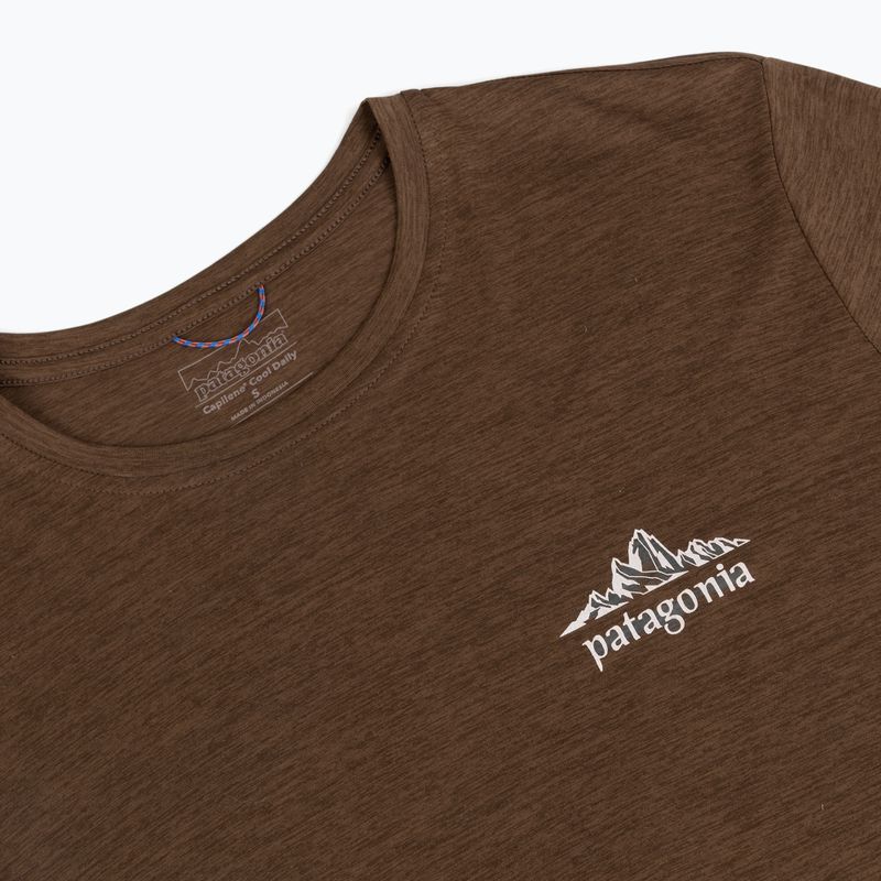 Longsleeve trekkingowy męski Patagonia Cap Cool Daily Hut Tripper LS berm brown - light berm brown x-dye 3