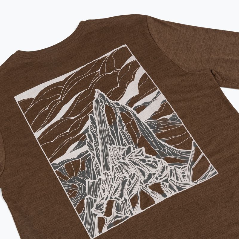 Longsleeve trekkingowy męski Patagonia Cap Cool Daily Hut Tripper LS berm brown - light berm brown x-dye 4