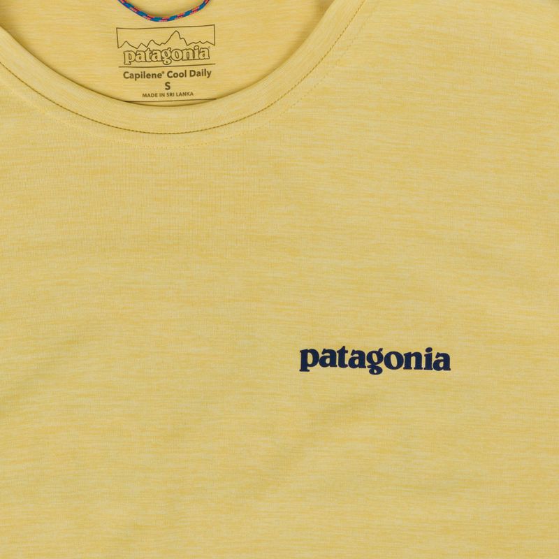 Longsleeve męski Patagonia Cap Cool Daily Boardshort Logo LS limestone yellow - Light Limestone yellow x-dye 3