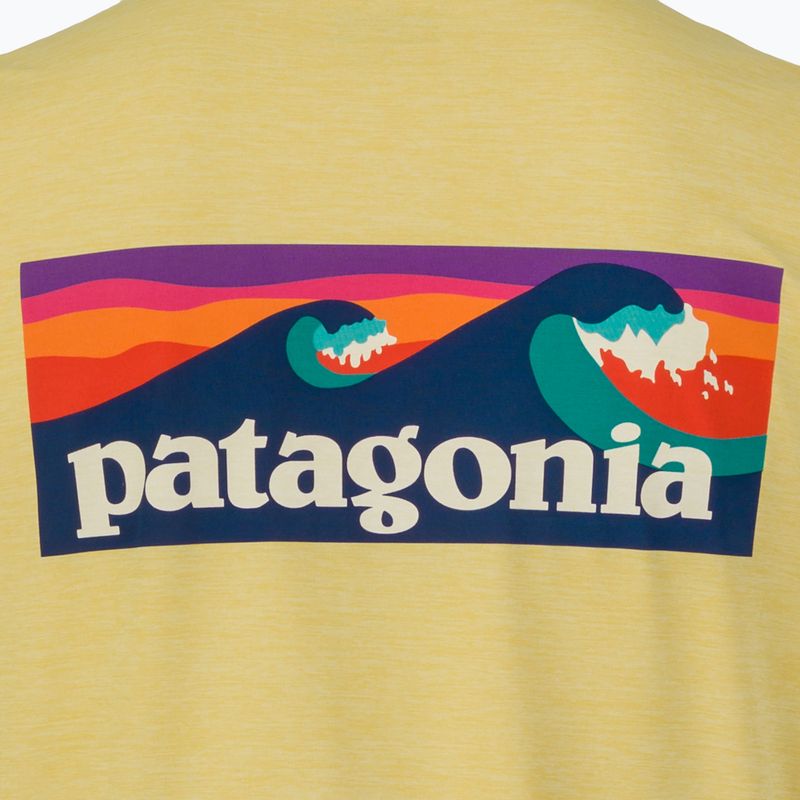 Longsleeve męski Patagonia Cap Cool Daily Boardshort Logo LS limestone yellow - Light Limestone yellow x-dye 5