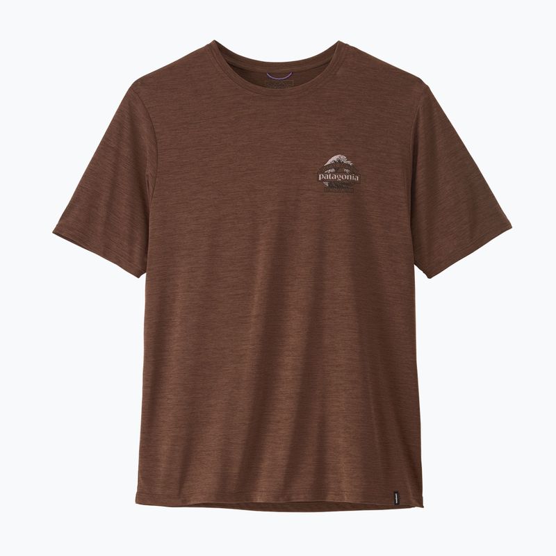 Koszulka męska Patagonia Cap Cool Daily Great Waves berm brown - light berm brown x-dye