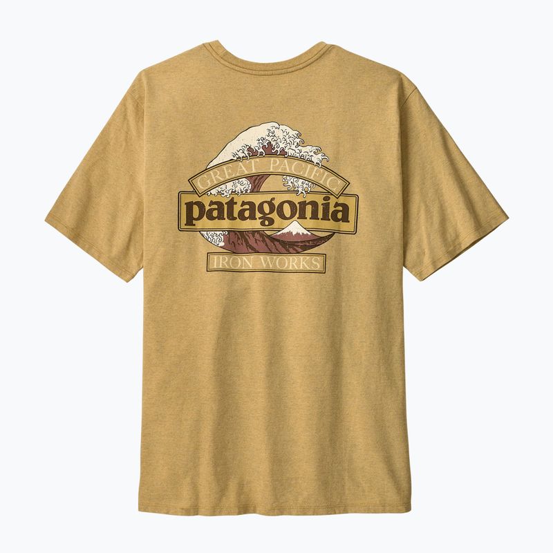 Koszulka męska Patagonia Great Waves Responsibili-Tee lynx tan 2