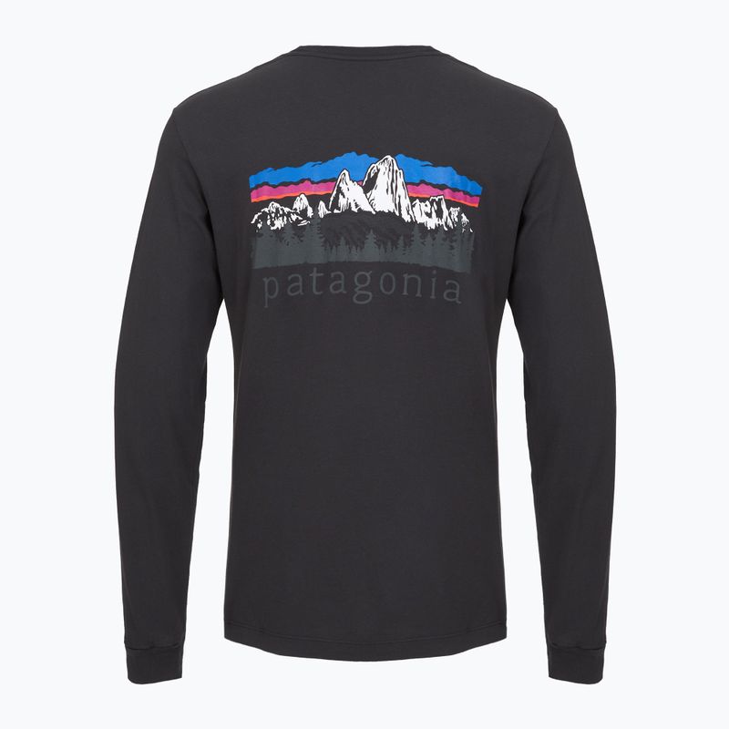 Longsleeve męski Patagonia Fitz Roy Foothills LS ink black 2