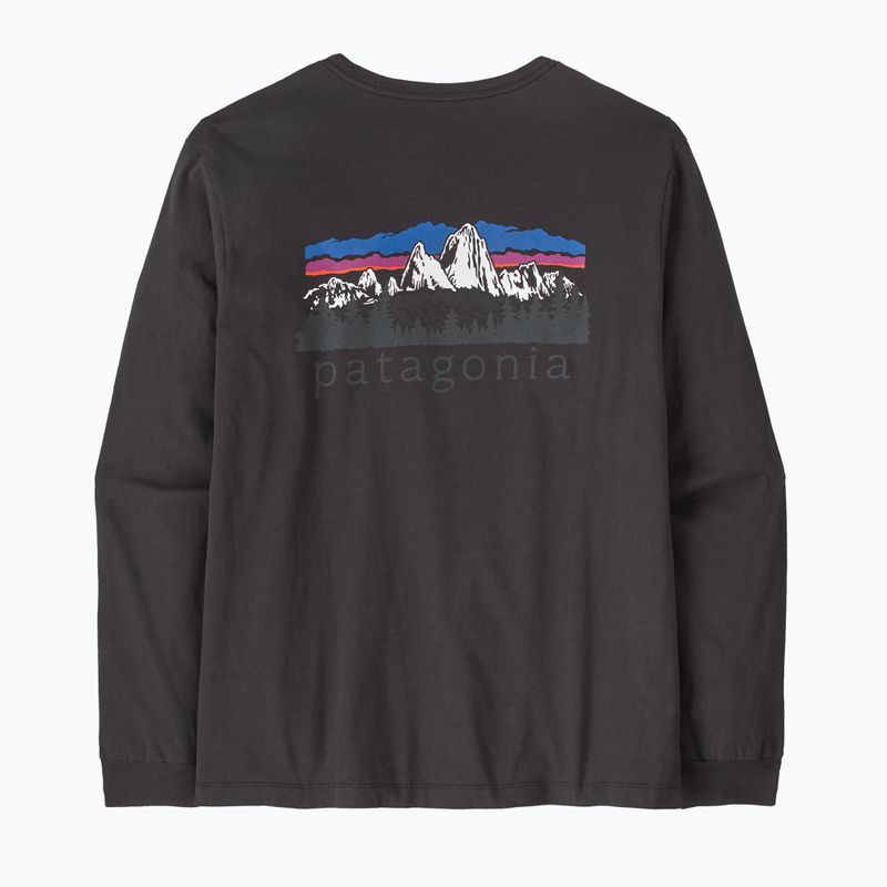 Longsleeve męski Patagonia Fitz Roy Foothills LS ink black 2