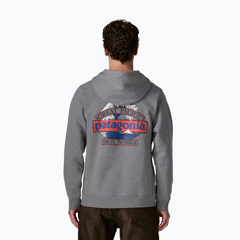 Bluza męska Patagonia Great Waves Uprisal Hoody gravel heather 2