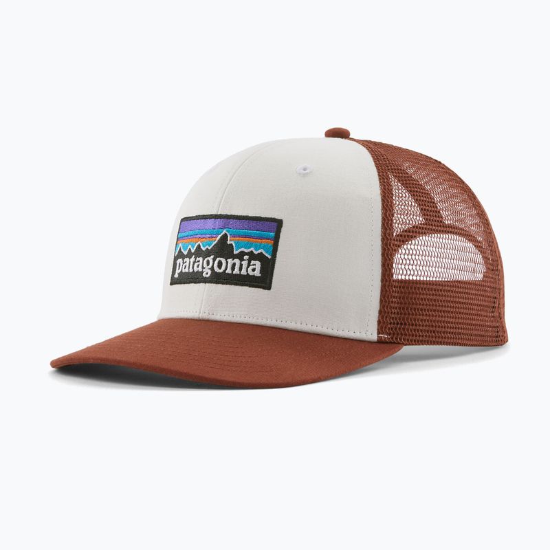 Czapka z daszkiem Patagonia P-6 Logo Trucker Hat white w/rusty red