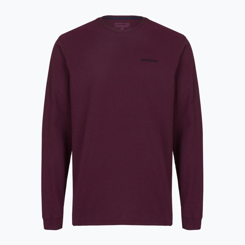Longsleeve męski Patagonia P-6 Logo Responsibili berry fig