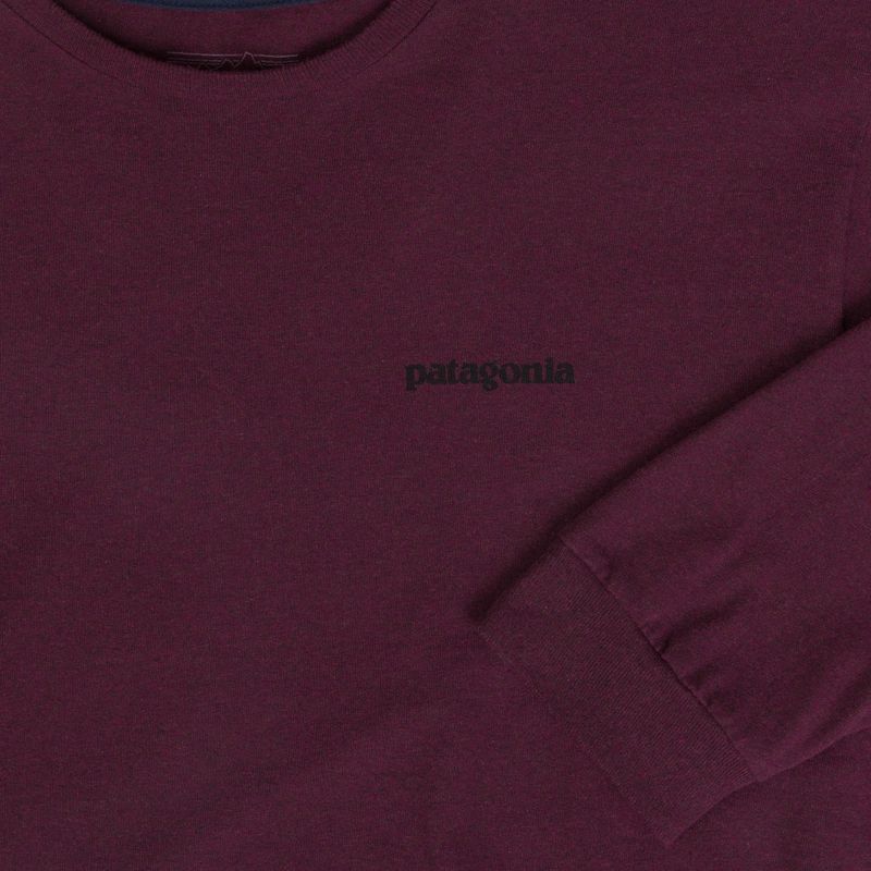 Longsleeve męski Patagonia P-6 Logo Responsibili berry fig 3