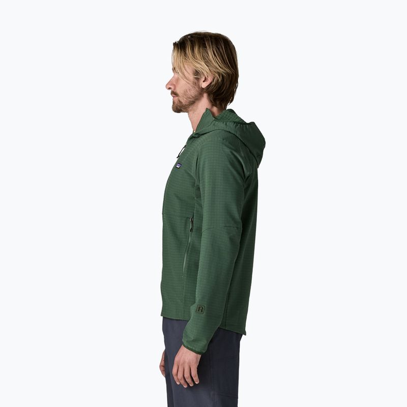 Kurtka softshell męska Patagonia R1 TechFace Hoody canopy green 3