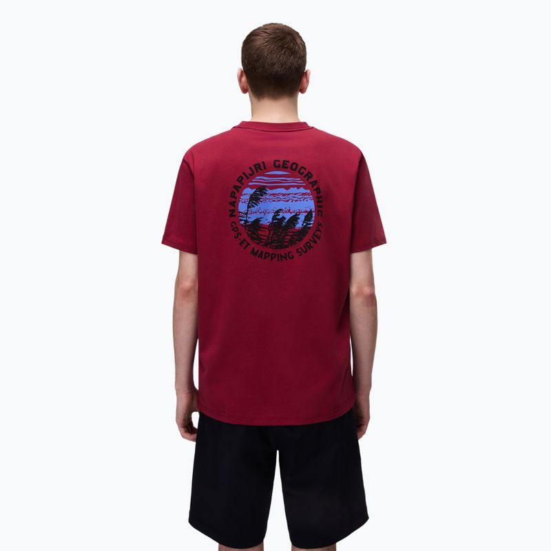 Koszulka męska Napapijri S-Vignonil Back tibetan red R1E 2