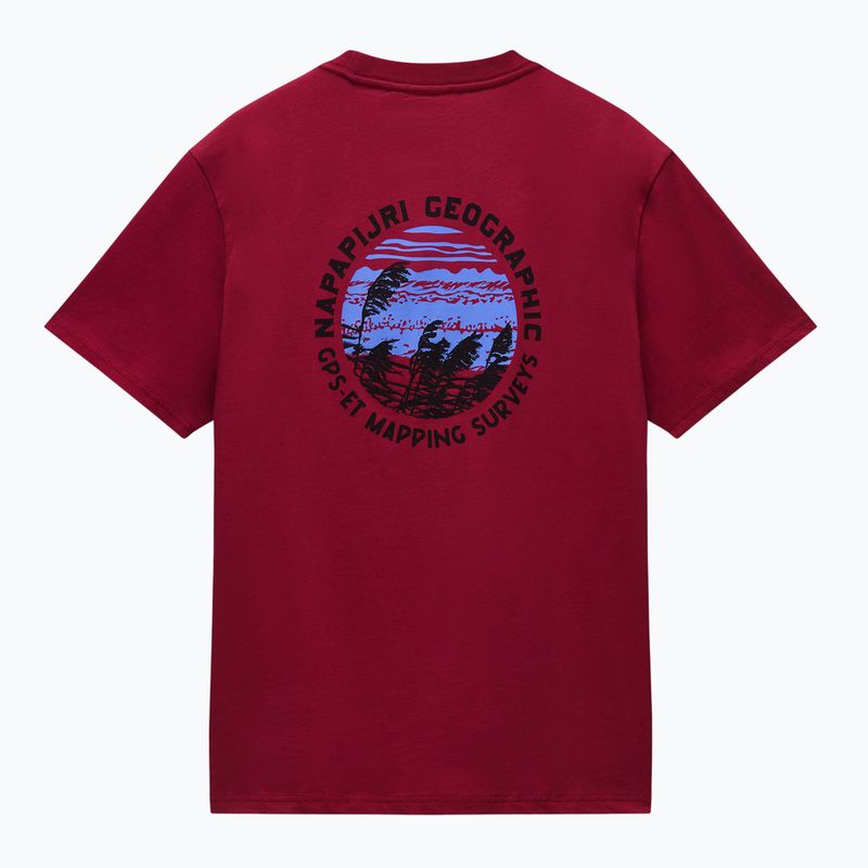 Koszulka męska Napapijri S-Vignonil Back tibetan red R1E 6