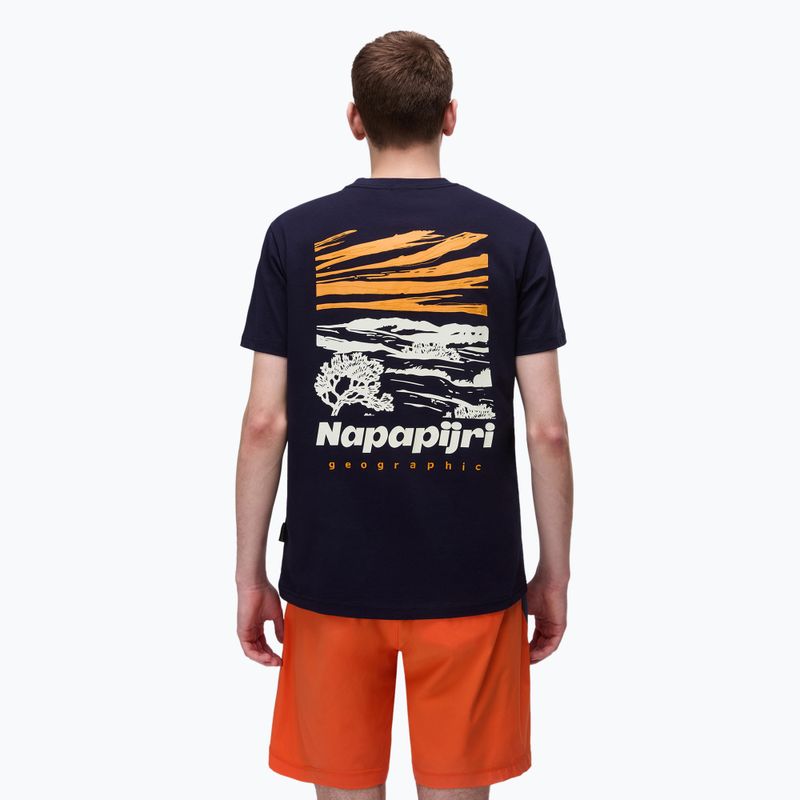 Koszulka męska Napapijri S-Vignonil Back blu marine 2