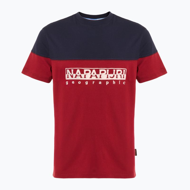 Koszulka męska Napapijri S-Saturnia tibetan red R1E