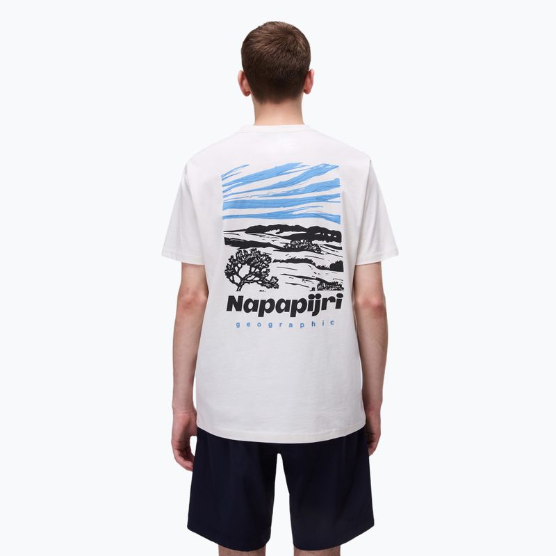 Koszulka męska Napapijri S-Vignonil Back white whisper 2