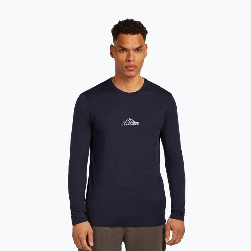 Longsleeve męski icebreaker Merino 150 Tech Lite Road To Cook midnight navy