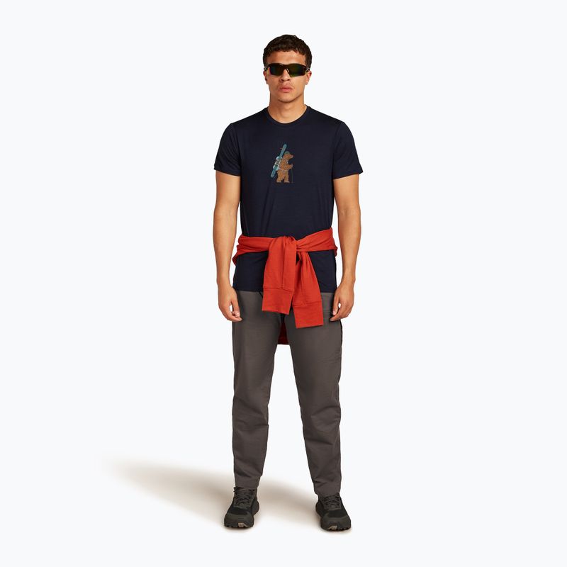 Koszulka męska icebreaker Merino 150 Tech Lite Bear Tour midnight navy 4