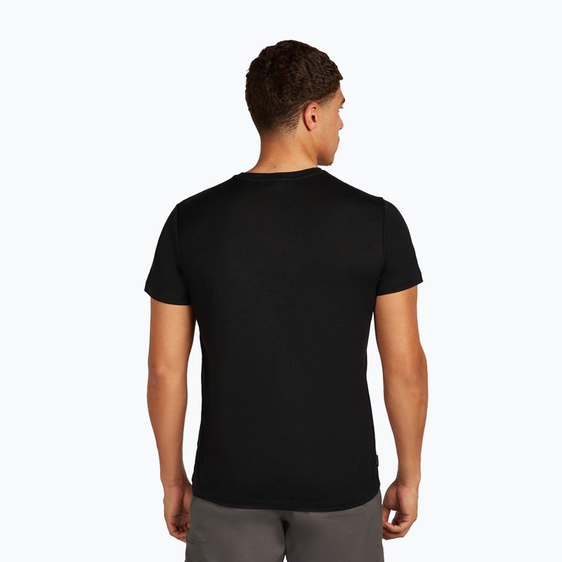 Koszulka męska icebreaker Merino 150 Tech Lite Skiing Yeti black 3