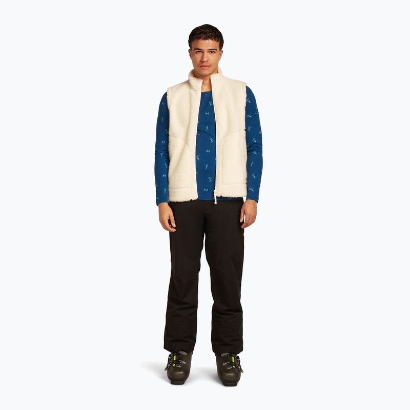 Longsleeve termoaktywny męski icebreaker Merino 200 Oasis Crewe Snow Day atlantis/topaz/aop 5