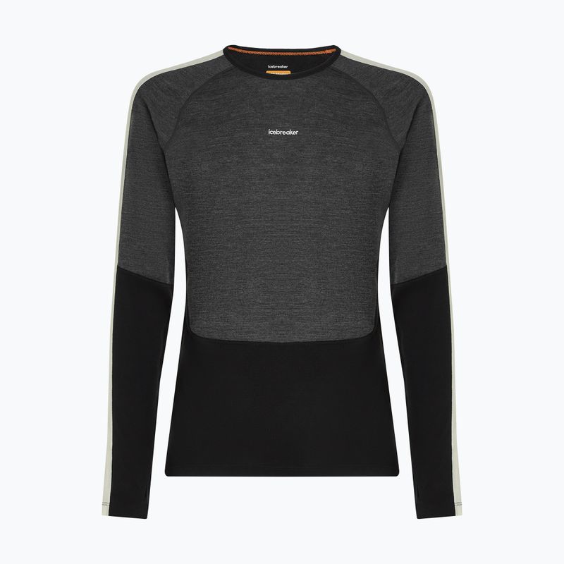 Longsleeve termoaktywny męski Icebreaker Merino 200 Oasis+ LS Crewe 0JI black/jet heather/undyed/cb 7