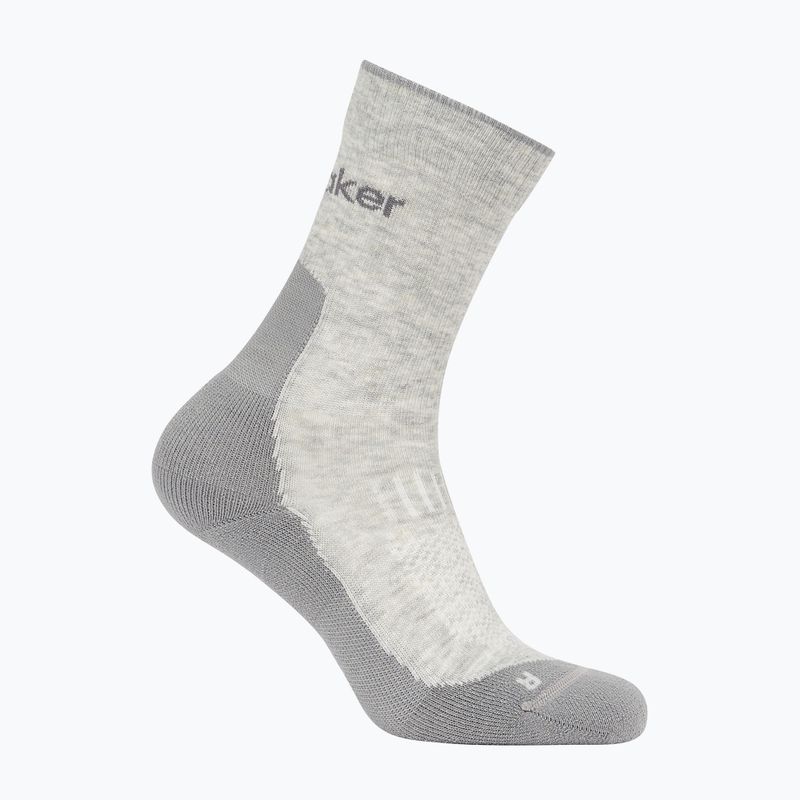 Skarpety męskie icebreaker Merino Hike+ Light Crew blizzard heather/alloy