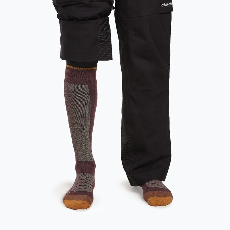 Skarpety narciarskie męskie Icebreaker Merino Ski+ Medium OTC java/trail/seaglass 3