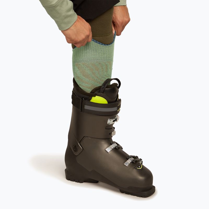 Skarpety narciarskie męskie icebreaker Merino Ski+ Medium OTC Mountain Contour seaglass/atlantis/trail 5