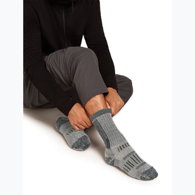 Skarpety męskie icebreaker Merino Hike+ Mountaineer Mid Calf jet heather/black 4