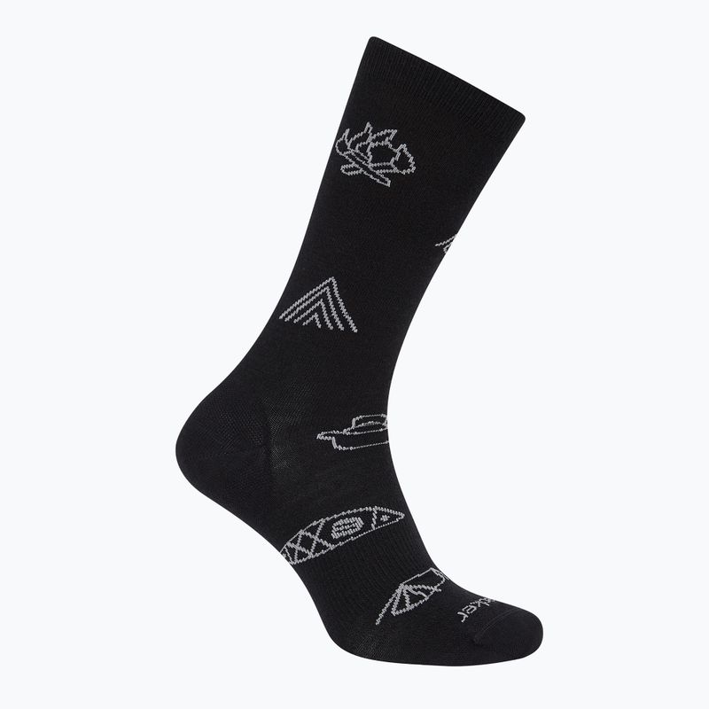 Skarpety męskie icebreaker Merino Ultralight Crew Camp Ess black/alloy