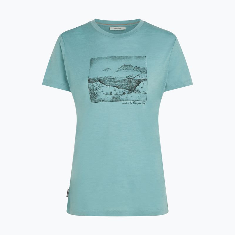 Koszulka damska icebreaker Merino 150 Tech Lite Terrain hydro 7