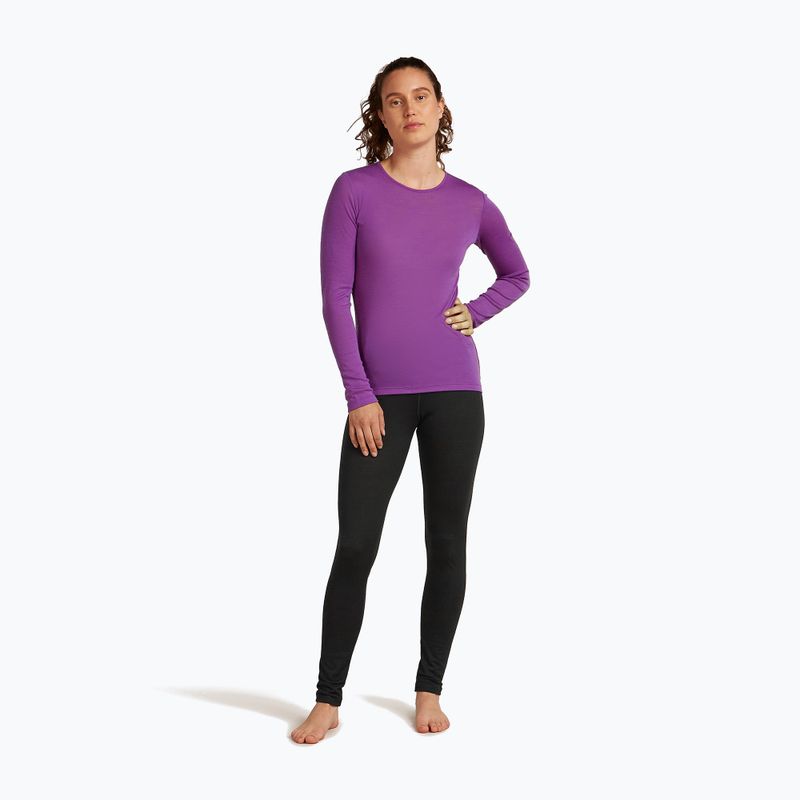 Spodnie termoaktywne damskie icebreaker Merino 200 Oasis High Rise black 2