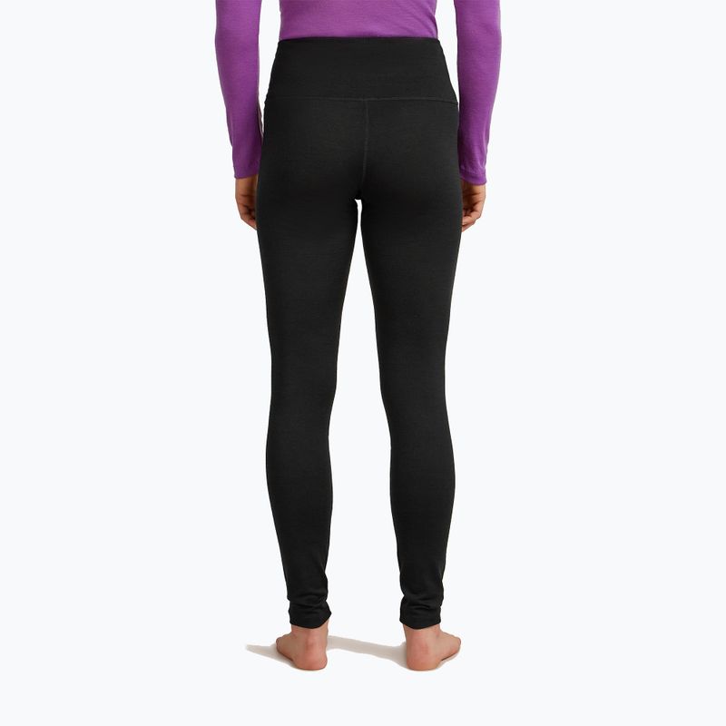 Legginsy termoaktywne damskie icebreaker Merino 200 Oasis High Rise black 3