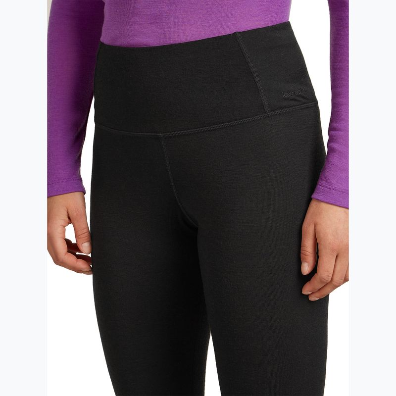 Legginsy termoaktywne damskie icebreaker Merino 200 Oasis High Rise black 4