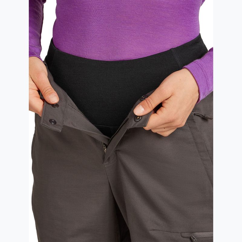 Legginsy termoaktywne damskie icebreaker Merino 200 Oasis High Rise black 5