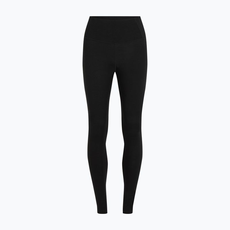 Legginsy termoaktywne damskie icebreaker Merino 200 Oasis High Rise black 6