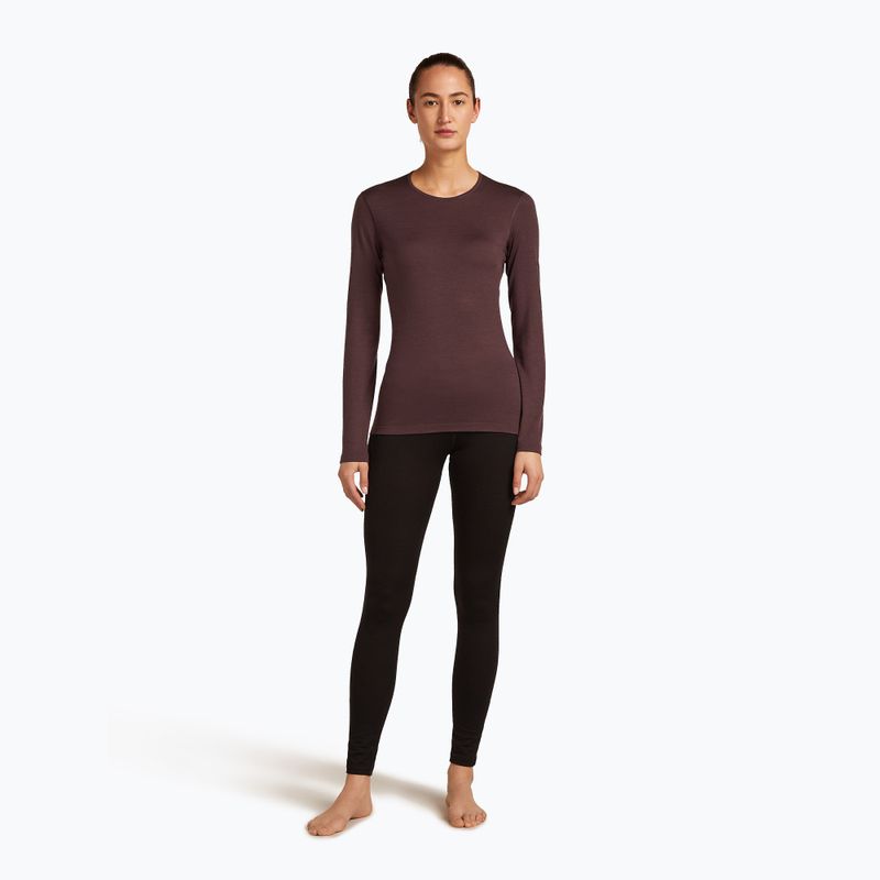 Longsleeve termoaktywny damski icebreaker 200 Oasis Crewe java 2